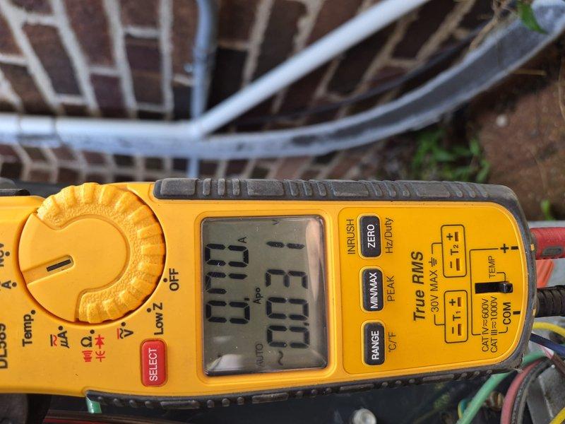 Completed comprehensive clean and check maintenance service on single HVAC system per Comfort Plan agreement. Performed electrical diagnostics and measurements using digital multimeter to verify system voltage and amperage readings, ensuring all electrical components operating within manufacturer specifications. All routine maintenance tasks completed successfully with system found to be functioning properly.