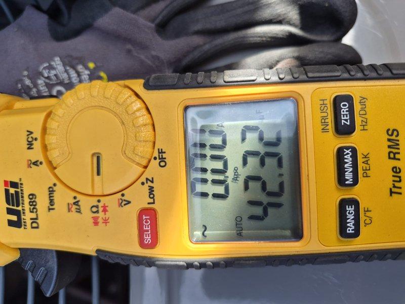 Completed comprehensive clean and check maintenance service on single HVAC system per Comfort Plan agreement. Performed electrical diagnostics and measurements using digital multimeter to verify system voltage and amperage readings, ensuring all electrical components operating within manufacturer specifications. All routine maintenance tasks completed successfully with system found to be functioning properly.
