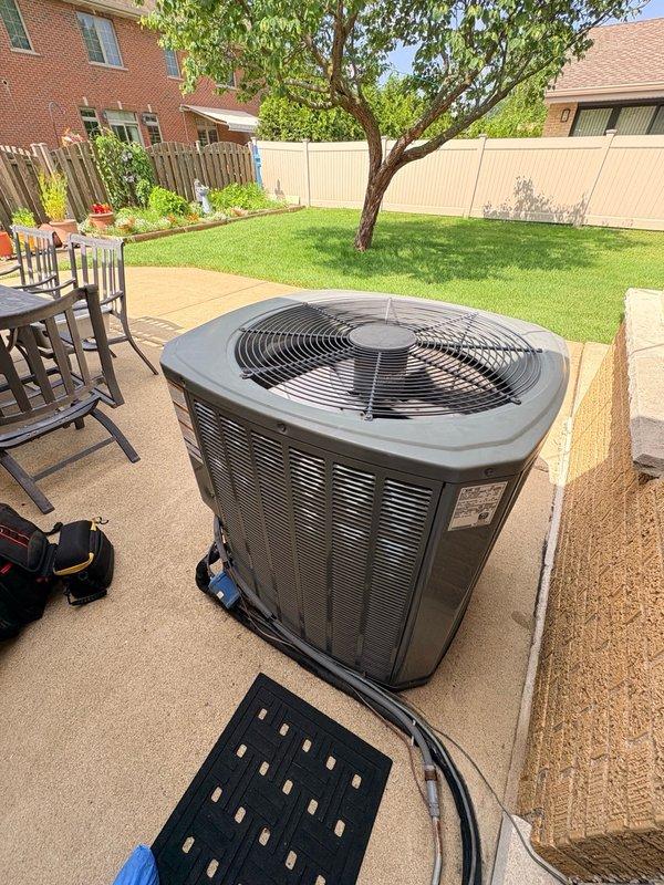 Completed comprehensive clean and check maintenance service on a single HVAC system per the comfort plan agreement. Performed thorough inspection and maintenance on the indoor air handler unit located in the basement utility area and the outdoor air conditioning condenser unit. Serviced the electronic air cleaner (EAC) as part of the indoor equipment maintenance, ensuring proper operation and air quality performance. All system components were inspected, cleaned, and verified to be operating within manufacturer specifications.