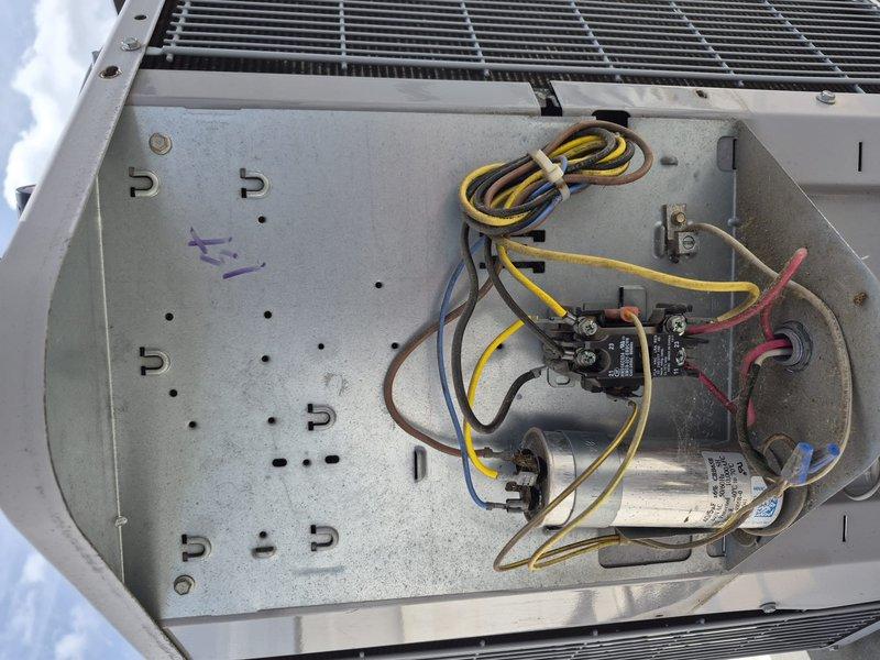 Completed scheduled Comfort Plan clean and check maintenance on one air conditioning system. Performed comprehensive inspection of outdoor condensing unit, including examination of compressor capacitor, contactor, electrical connections, and condenser coil; verified proper operation of condenser fan motor and confirmed all components functioning within normal parameters.
