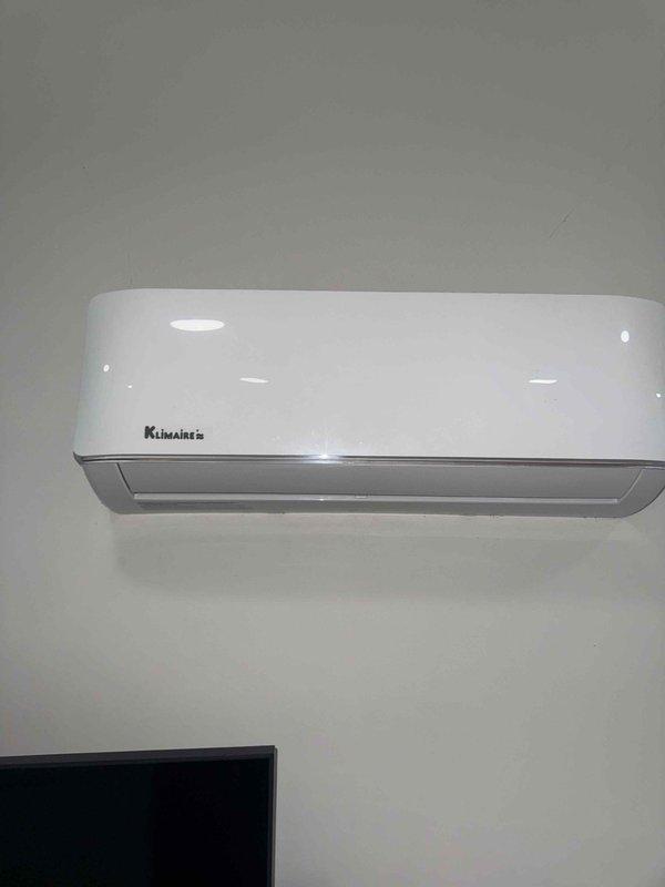 Completed preventive maintenance tune-up on two Klimaire ductless mini-split systems. Performed thorough cleaning of both indoor air handler units, including evaporator coils, blower wheels, and air filters. Verified system operation and measured supply air temperature at 59.9°F, confirming proper cooling performance. Both units operating within normal parameters with no deficiencies noted.