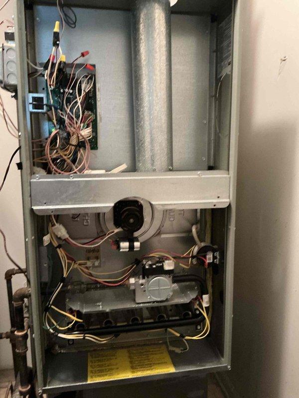 Completed spring clean and check maintenance on single-system HVAC unit per Comfort Plan agreement. Performed comprehensive inspection of indoor furnace unit and outdoor condenser, including cleaning of coils, verification of electrical connections, and assessment of all mechanical components. Customer requested installation and configuration of new Ecobee smart thermostats to replace existing controllers; advised that thermostat installation would require additional labor charges beyond standard maintenance agreement, and customer approved proceeding with the work.