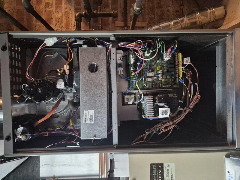 Completed spring clean and check maintenance service on two air conditioning systems per Comfort Plan agreement. Performed comprehensive inspection of both units, including electrical connections, refrigerant levels, and mechanical components. Cleaned condenser coils, checked thermostat operation, verified proper airflow, and documented system performance with photos. Both systems operating within manufacturer specifications with no issues identified at time of service.