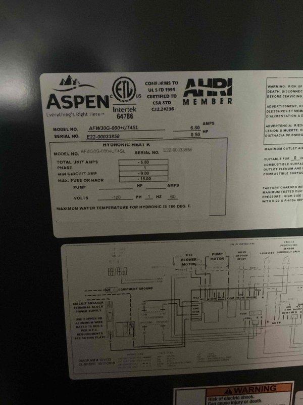 Completed Summer 2026 Clean and Check maintenance on commercial rooftop YORK packaged HVAC unit and ASPEN model AFW30G-00H+J74SL air handler system. Performed comprehensive inspection of rooftop unit including cleaning condenser coils, checking refrigerant levels, testing electrical connections, and verifying proper operation of all safety controls. Inspected air handler unit, replaced 16x24x2 filter on RTU and 16x16x1 filter on air handler, verified blower motor operation, checked pump relay function, and confirmed all electrical specifications within manufacturer parameters. All equipment operating properly with no issues found; system ready for cooling season operation.