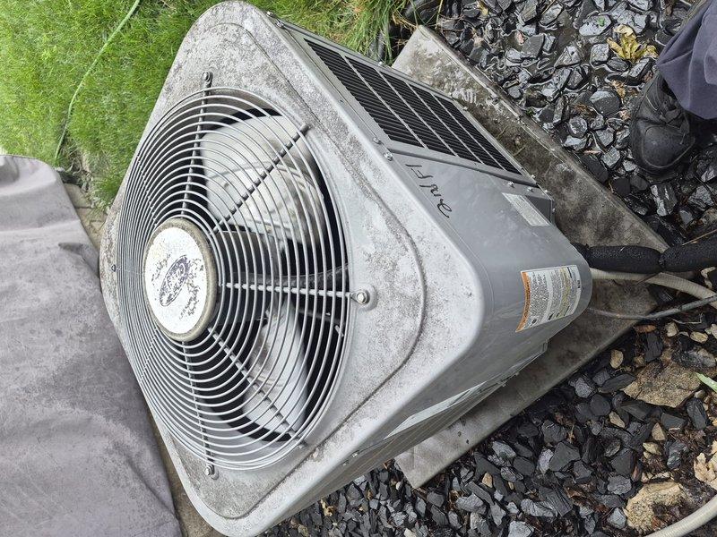Completed comprehensive Comfort Plan clean and check maintenance service on two air conditioning systems. Performed thorough inspection of outdoor condenser unit, which showed normal weathering and surface accumulation from outdoor exposure. Conducted electrical diagnostics using digital multimeter to verify proper voltage and system performance parameters. Cleaned and inspected both systems per maintenance protocol, ensuring optimal operation and efficiency. Collected payment for Comfort Plan renewal as authorized by customer.