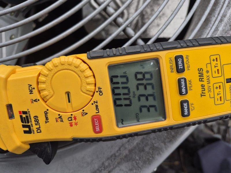 Completed comprehensive Comfort Plan clean and check maintenance service on two air conditioning systems. Performed thorough inspection of outdoor condenser unit, which showed normal weathering and surface accumulation from outdoor exposure. Conducted electrical diagnostics using digital multimeter to verify proper voltage and system performance parameters. Cleaned and inspected both systems per maintenance protocol, ensuring optimal operation and efficiency. Collected payment for Comfort Plan renewal as authorized by customer.