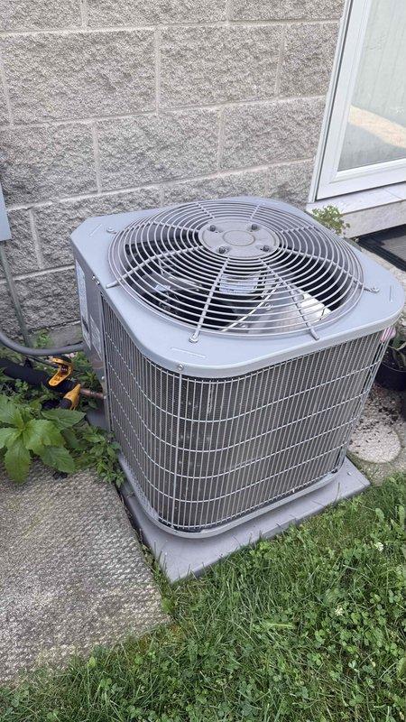Completed preventative maintenance tune-up on residential split HVAC system consisting of 3-4 year old air conditioning unit and 2015 furnace. Performed standard inspection and testing procedures on outdoor condensing unit, verified electrical amperage readings at 47.4A, and assessed overall system operation. Evaluated ductwork system due to reported weak airflow issues and provided recommendations for necessary ductwork improvements to optimize system performance and air distribution throughout the residence.