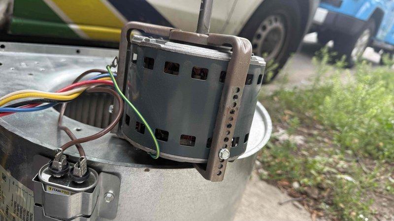 Replaced failed blower motor assembly in HVAC system. Removed old motor unit from housing, disconnected electrical connections, and installed new motor with proper mounting brackets. Verified all wire connections and tested system operation to ensure proper airflow and functionality.