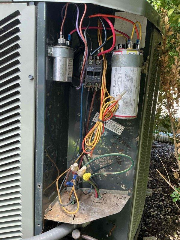 Completed Comfort Plan Clean and Check maintenance service on residential 2-system HVAC installation. Replaced defective condenser fan motor on outdoor unit to restore proper operation and airflow. Performed comprehensive system inspection including electrical connections, capacitors, and refrigerant lines. Collected outstanding balance on customer account. Both systems now operating within normal parameters.