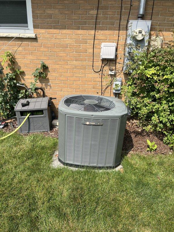 Responded to service call for 17-year-old Trane HVAC system displaying fault code indicating upper limit switch failure on furnace unit. Performed diagnostic evaluation of heating system, confirmed failed upper limit switch component, and provided estimate for replacement part and labor. Conducted comprehensive inspection of outdoor air conditioning condenser unit to assess cooling system performance and verify proper operation ahead of replacement recommendations for complete furnace and AC system upgrade.