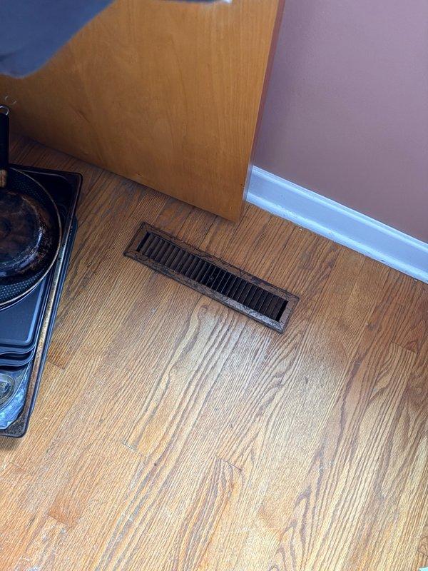Responded to customer concerns regarding uneven temperature distribution and poor airflow in bedrooms, with reported 4-5 degree temperature variations. Performed comprehensive ductwork inspection using camera equipment to assess existing flexible duct system for leakage and airflow restrictions. Documented conditions of HVAC distribution system including flexible aluminum ductwork routing through attic space, register placement and condition in affected rooms, and potential sources of air loss or inadequate circulation that may be contributing to hot spots and reduced comfort levels in sleeping areas.