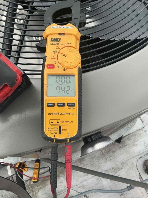 Completed preventive maintenance inspection on residential air conditioning system per comfort plan agreement. Performed comprehensive clean and check procedures including electrical testing with clamp meter showing system readings, inspection of blower wheel assembly, and verification of all mechanical components. All equipment found operating within manufacturer specifications with no deficiencies noted at time of service.