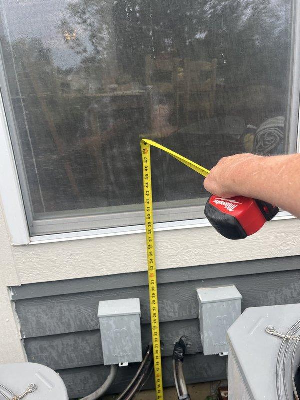 Completed estimate for replacement of existing first and second floor furnaces and air conditioning systems with heat pump units. Performed site assessment and took measurements of exterior wall penetrations and existing utility box locations to determine installation requirements and clearances for new equipment placement.