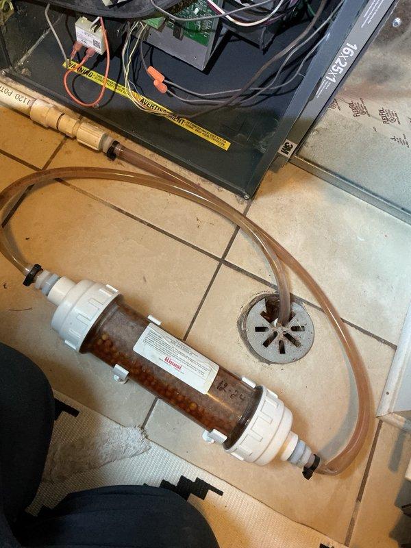 # HVAC Maintenance - Comfort Plan Clean and Check

Completed comprehensive clean and check maintenance service on two air conditioning systems per comfort plan agreement. Performed thorough inspection of both units including control boards, electrical connections, refrigerant lines, and condensate drain components. All wiring harnesses, terminals, and circuit boards were examined for proper operation and secure connections. Refrigerant lines inspected for wear and properly secured with mounting clips. Condensate drainage system evaluated for proper function. Both systems tested and confirmed operational. Service documentation captured for record keeping.