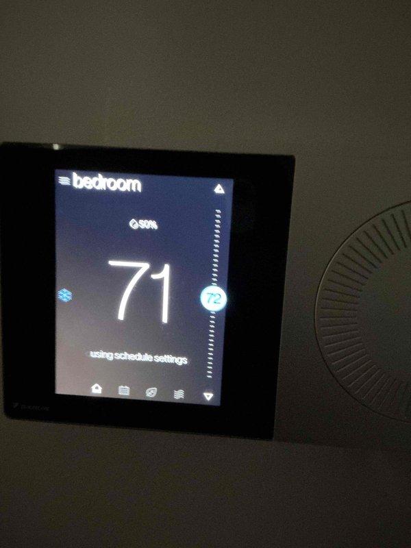 Responded to water leak alert from Resideo sensor in attic indicating active leak detection. Upon inspection, identified leak source associated with humidifier system and related plumbing connections. Assessed mechanical equipment, PVC piping, and affected area; verified thermostat operation and system functionality following leak investigation.