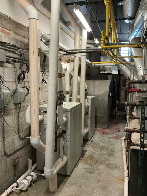 Replaced failed circulation pump and both flow switches on commercial HVAC system. Parts were coordinated for pickup and installation, system was restored to proper operation, and final payment was collected upon completion.