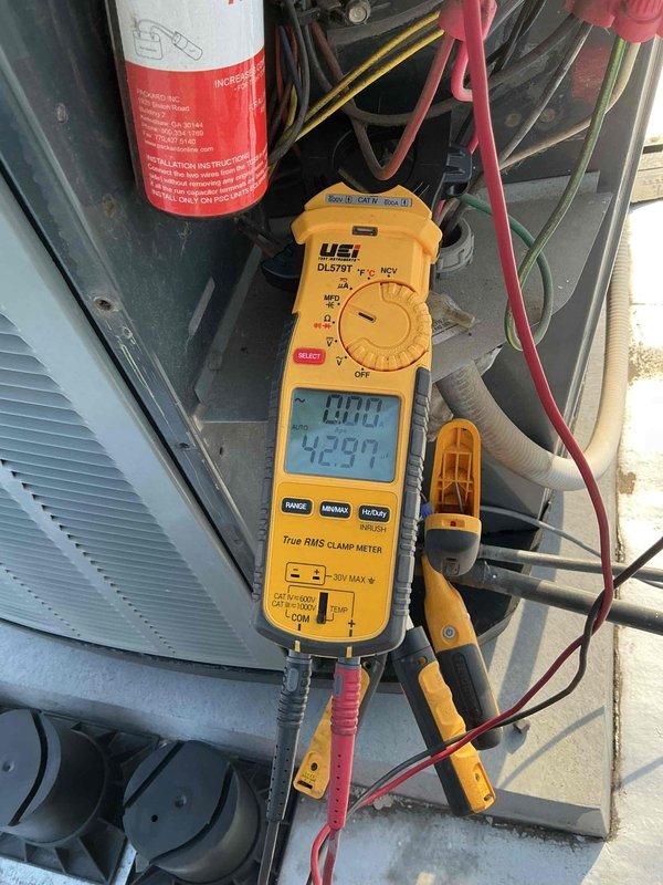 Completed comprehensive Clean and Check maintenance on dual HVAC system including air conditioning unit, furnace, humidifier, and Air Scrubber Plus per comfort plan agreement. Performed thorough inspection of all mechanical and electrical components, verified proper amperage draws on blower motor and compressor, checked refrigerant pressures, inspected heat exchanger, tested humidifier operation and water flow, and serviced Air Scrubber unit. All systems operating within manufacturer specifications with no deficiencies noted at time of service.