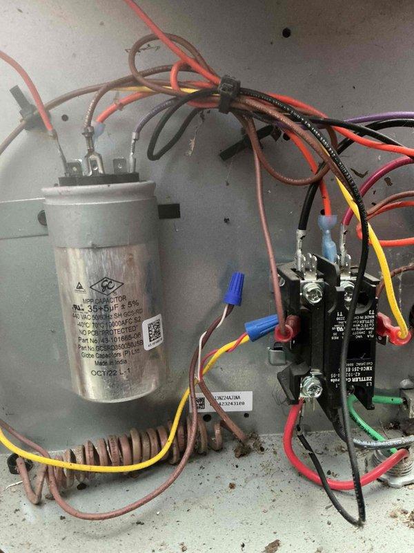 Responded to service call for reported water leak through HVAC system. Upon arrival, performed visual inspection of furnace unit and surrounding equipment in utility room. Examined electrical control panel, capacitor, contactors, and wiring connections for signs of moisture intrusion or condensate issues. Inspected PVC condensate drain lines, ductwork, and ventilation components for potential leak sources. Documented equipment condition and configuration with photographs for service records. Collected standard dispatch fee and discussed available flat rate repair options with property owner, along with new customer discounts and comfort plan enrollment opportunities. All equipment information entered into system per protocol.