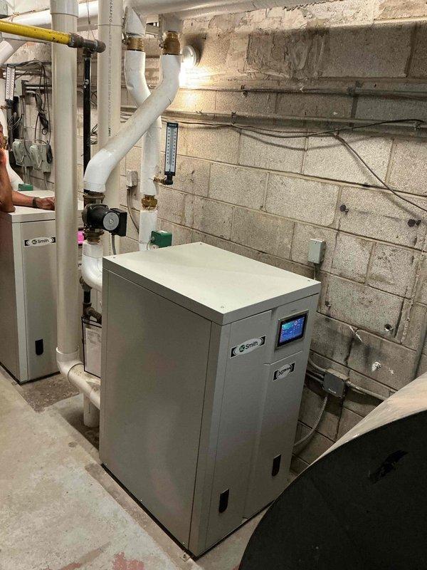 Continued diagnostic labor from previous service visit to address flow switch failure on commercial HVAC system. Replaced failed flow switch on main water line that controls system operation, ensuring proper flow detection and safety shutdown functionality. Verified all connections, tested system operation, and confirmed unit returned to normal operating parameters with new flow switch properly installed and functioning.