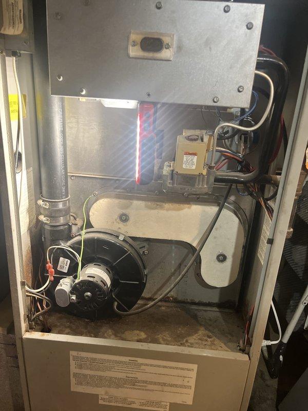 Conducted comprehensive assessment of existing Heil furnace system, which is original to the home and over 15 years old. Evaluated internal components including blower motor assembly, heat exchanger, electrical connections, and ductwork configuration to provide replacement estimate. Additionally assessed feasibility and requirements for adding supplemental duct vent to improve airflow distribution in the home.