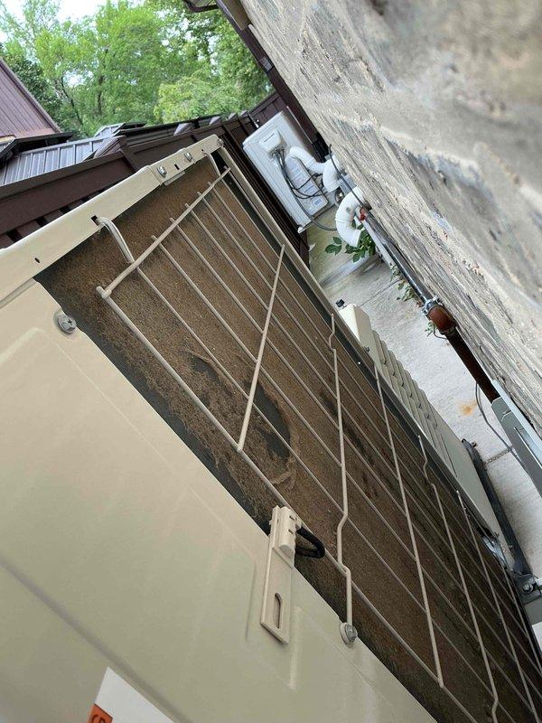 Completed comprehensive spring clean and check maintenance on one mini-split system with two additional heads per Gold Comfort Plan protocol. Performed thorough inspection and cleaning of outdoor condenser unit, which showed significant dust and debris accumulation on coil slats requiring detailed maintenance. Verified proper operation of all three heads, checked electrical connections and refrigerant levels, cleaned filters, and ensured system functionality across all zones.
