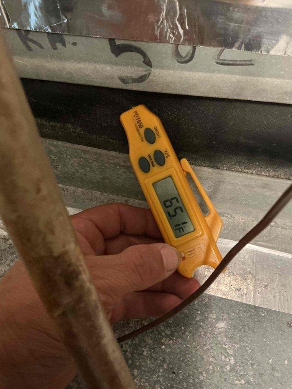 Responded to no cooling complaint from main air conditioning unit. Upon arrival, performed system diagnostics and measured supply air temperature at 79.2°F and temperature differential of 15°F across the evaporator coil, indicating insufficient cooling capacity. Documented equipment information and discussed preventive maintenance options with customer.