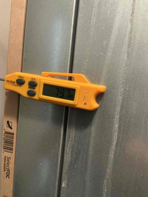 Responded to no cooling complaint from main air conditioning unit. Upon arrival, performed system diagnostics and measured supply air temperature at 79.2°F and temperature differential of 15°F across the evaporator coil, indicating insufficient cooling capacity. Documented equipment information and discussed preventive maintenance options with customer.