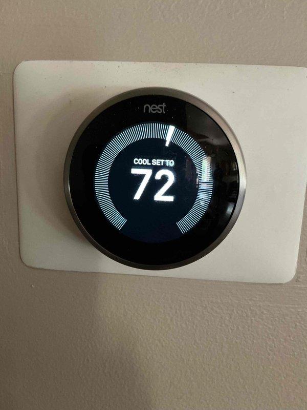 Completed annual cooling maintenance and tune-up on 11-year-old Lennox air conditioning system per gold comfort plan agreement. Performed comprehensive clean and check service including electrical diagnostics with multimeter testing of control board components, capacitor inspection of TITAN HD unit, verified all wire connections and terminals, and tested system operation. Confirmed Nest thermostat functionality with proper communication to cooling system, set point at 72°F operating correctly. System running within manufacturer specifications with all safety controls functioning properly.