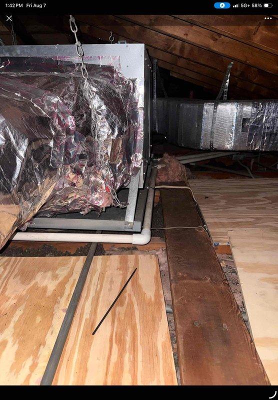 Completed Gold Clean and Check for cooling system as part of recurring Comfort Plan maintenance. Performed comprehensive inspection and cleaning of outdoor condenser unit and indoor air handler located in attic space, verified proper operation of all components, and ensured system is ready for optimal cooling performance.