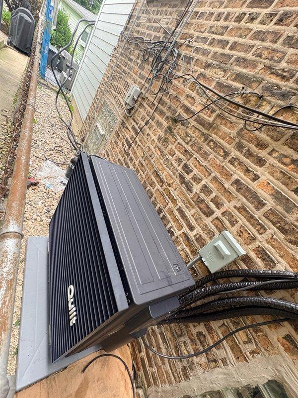 Installed a complete Quilt 36K 3-zone ductless heat pump system with 25.3 SEER2 rating, including one Q01-M327-NC-NA outdoor condensing unit wall-mounted on exterior brick and three indoor wall-mounted heads distributed across the residence. Two zones were installed on the main floor serving the dining room and kitchen areas, with the third zone positioned on the second floor in the center room. Provided and installed three copper linesets connecting the indoor heads to the outdoor unit, performed pressure testing and evacuation of refrigerant lines to ensure system integrity, and installed three Quilt Dial controls for independent zone management. Mounted AC surge protector on outdoor unit for electrical protection. Completed system startup, tested all zones for proper operation, and made final adjustments to optimize performance. Customer arranged for licensed electrician to provide 220V electrical circuit to outdoor unit.