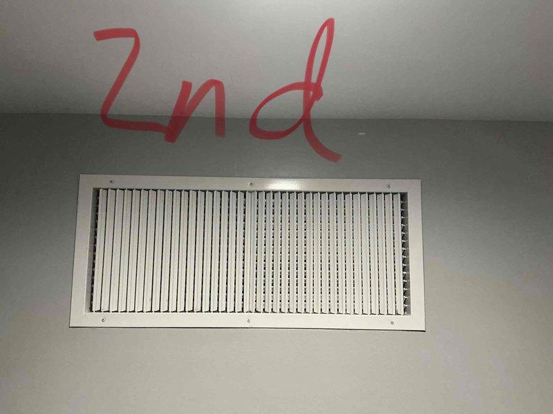 Performed airflow adjustment service on multi-floor commercial building by accessing and adjusting hallway supply registers on the 2nd and 3rd floors to balance air distribution throughout the facility. Documented register locations and completed adjustments to optimize HVAC system performance and occupant comfort.