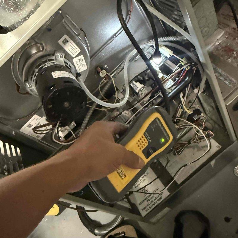 Completed warranty service call to replace defective gas valve on furnace unit. Performed diagnostic testing with multimeter to verify gas valve failure, removed faulty component, and installed replacement gas valve. Returned defective part to shop for warranty processing and documentation.