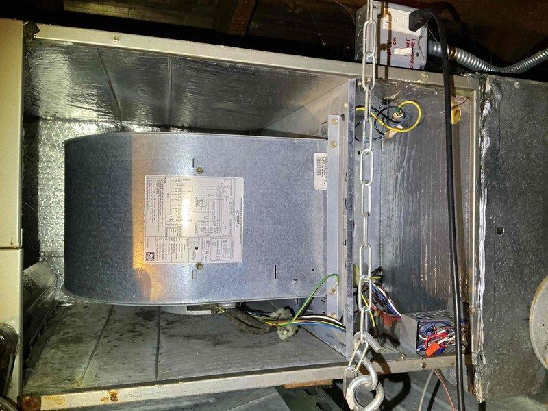 Responded to service call for 11-year-old Carrier AC system not activating when thermostat called for cooling. Upon arrival, confirmed air handler in attic was operational and receiving power, but outdoor condensing unit failed to energize. Verified electrical panel breaker was functioning properly. Traced low-voltage control circuit from thermostat through air handler to outdoor unit. Diagnosed failed contactor in outdoor condensing unit preventing compressor and condenser fan operation. Replaced defective contactor, tested system operation through complete cooling cycle, and verified proper amperage draw on compressor and fan motor. System restored to normal operation with outdoor unit now responding correctly to thermostat calls.