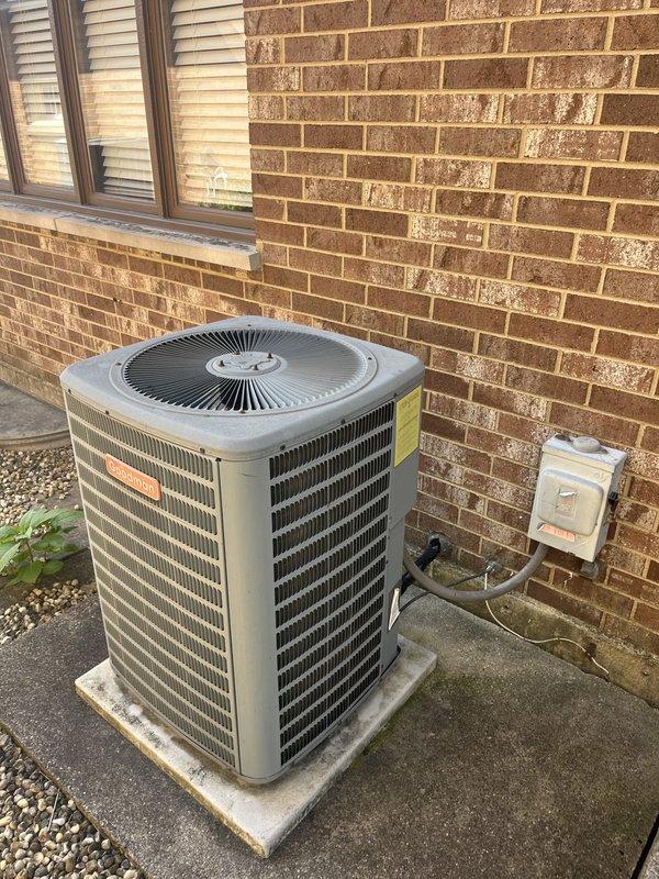 Conducted on-site assessment of existing heating system to provide furnace replacement estimate. Evaluated current thermostat operation, confirmed heating mode functionality at 71°F setpoint, and inspected outdoor HVAC condenser unit condition. Documented equipment specifications and discussed replacement options with homeowner based on system age and performance requirements.
