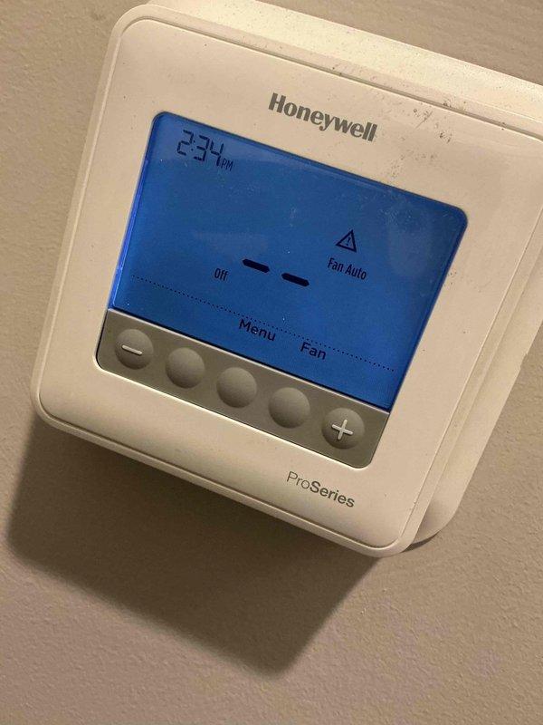 Responded to service call for Honeywell ProSeries thermostat displaying error code 173, indicating a temperature sensor failure that prevented control of heating and cooling system. Diagnosed faulty temperature sensor preventing proper communication between thermostat and HVAC equipment. Replaced defective thermostat unit with new compatible model, verified proper wiring connections, and programmed system settings to restore full climate control functionality.