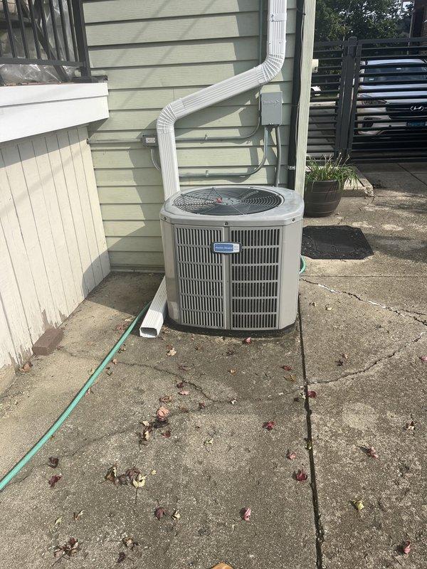 Provided comprehensive estimate for replacement of existing Small Diameter High Velocity (SDHV) system originally installed in 2016. Assessed current outdoor condensing unit and indoor air distribution system, including air handler and small-diameter ductwork throughout the multi-level residence. Documented equipment condition and photographed existing installation to develop accurate replacement specifications for complete system upgrade.