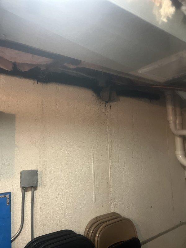 Performed comprehensive inspection and maintenance on tankless water heater unit, Model N-0751M-DVC. Completed flush and cleaning procedure to address suspected sediment buildup affecting water pressure and system performance. Documented existing unit condition including significant staining and potential water damage in installation area, and advised customer that replacement may be necessary based on findings and system age.
