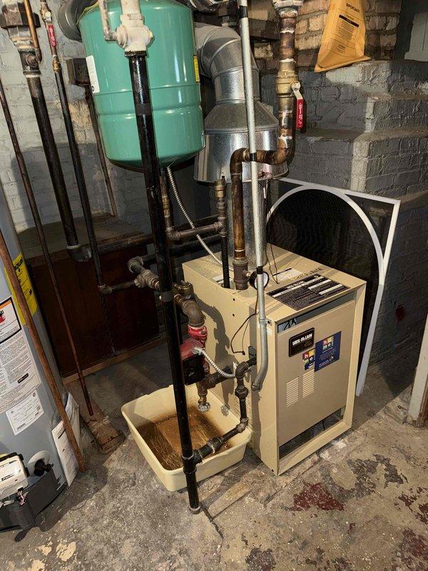 Completed annual clean and check maintenance service on residential boiler and water heater system per comfort plan agreement. Performed thorough inspection of boiler unit, heat exchanger components, expansion tank, and associated piping connections. Verified proper operation of all system controls, safety devices, and zone valves. Inspected water heater for proper function and safety compliance. All equipment found operating within normal parameters with no immediate repairs required.