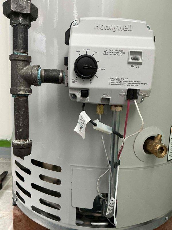 Completed Gold Comfort Plan clean and check service on heating system and water heater. Performed comprehensive inspection and testing of furnace components including blower assembly, heat exchanger, gas valve operation, and ignition system. Verified proper combustion and airflow, checked electrical connections, and cleaned unit as needed. Inspected water heater gas control valve, pilot assembly, and burner operation. Tested temperature and pressure relief valve, verified proper venting, and confirmed all safety controls functioning correctly. Both systems operating within manufacturer specifications with no immediate concerns identified.