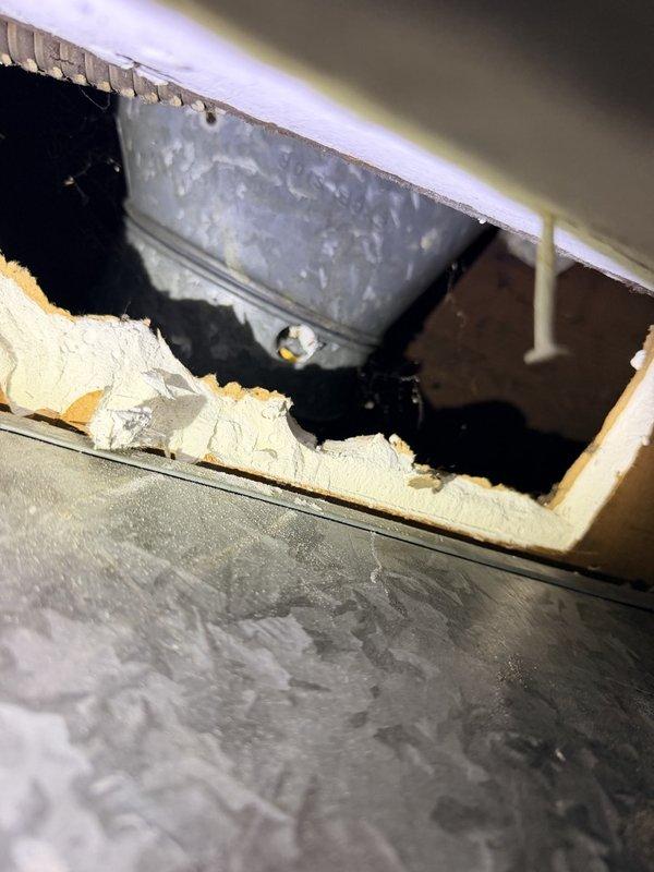 Responded to service call for furnace with reported blower issue and burning smell upon startup. Performed comprehensive clean and check maintenance per comfort plan agreement. Inspection revealed heavy dust and debris accumulation on heat exchanger fins and internal components. Thoroughly cleaned heat exchanger, blower assembly, and all accessible system components. Inspected ductwork and identified areas requiring attention. Verified proper airflow, tested all safety controls, and confirmed system operation without abnormal odors. Unit restored to safe operating condition with improved air circulation.