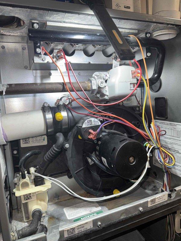 Completed comprehensive Clean and Check service on furnace and water heater system per Comfort Plan agreement. Performed thorough inspection of furnace blower motor, burner assembly, gas valve connections, electrical wiring, and all internal components, confirming proper operation and safety compliance. Inspected water heater tank, plumbing connections, temperature and pressure relief valve, drain valve, and copper supply lines, verifying all components are functioning correctly with no leaks or safety concerns detected.
