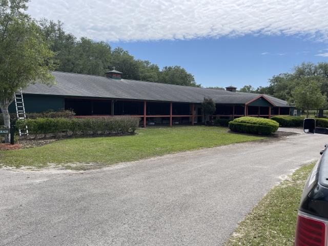 Morriston, FL - Remove old Plywood and Shingle replace with new plywood and Install 26 gauge Gulf Rib fasteners metal roof system, over 1x4 purlins. Galvalume Install synthetic underlayment to building code specifications. Install new 26 gauge metal flashings as required. Install new 26 gauge 3" face galvanized iron eave drip. A 25 year limited warranty to be issued upon completion. Morriston, FL - Remove old Plywood and Shingle replace with new plywood and Install 26 gauge Gulf Rib fasteners metal roof system, over 1x4 purlins. Galvalume Install synthetic underlayment to building code specifications. Install new 26 gauge metal flashings as required. Install new 26 gauge 3" face galvanized iron eave drip. A 25 year limited warranty to be issued upon completion.