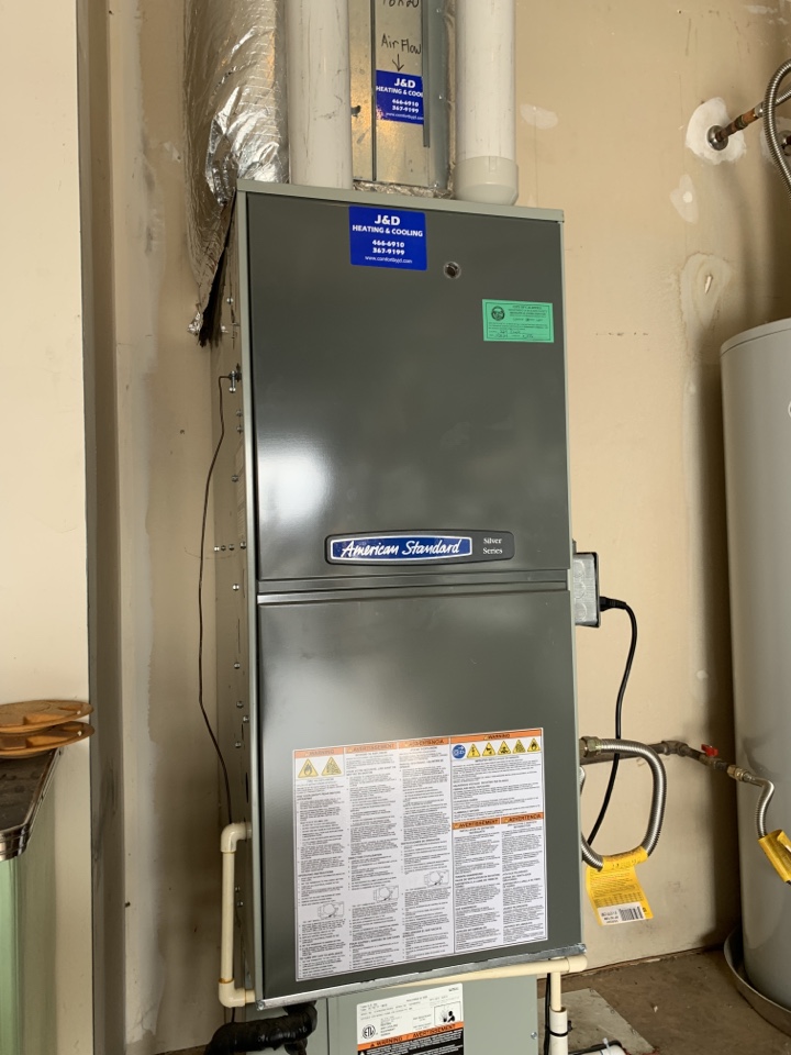 Tune up maintenance on an American Standard 95% Gas Furnace 