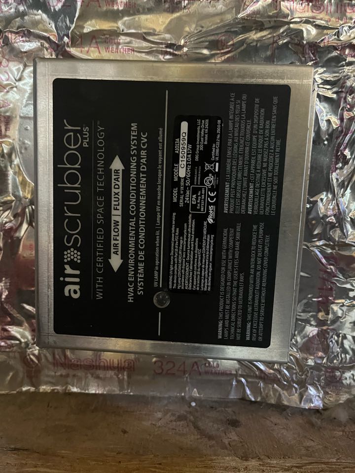 Nampa, ID - Air scrubber diagnostic 