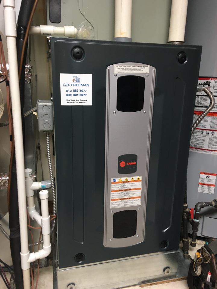 Fall maintenance on a Trane furnace 