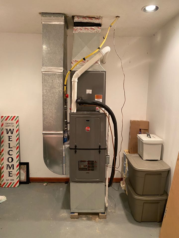 Rheem high efficiency gas furnace. 