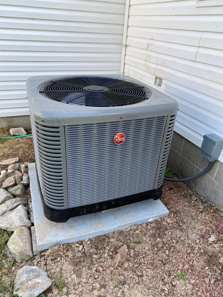 Startup on new Rheem high efficiency heat pump. 