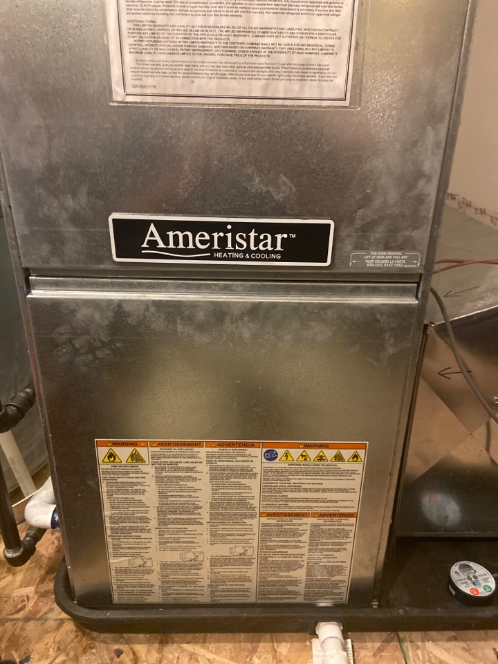 Heating maintenance on a Ameristar furnace 