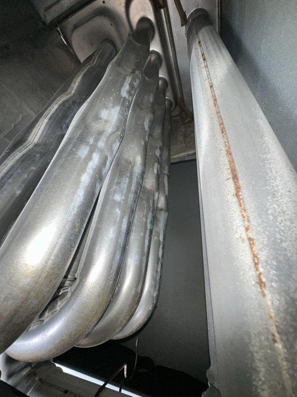 Performed estimate on commercial rooftop unit for new customer interested in club membership. Upon inspection, observed significant condensation on refrigerant lines with rust staining present, and noted corrosion on rooftop curb adapter frame requiring attention. Documented equipment condition with photos and provided recommendations for necessary repairs and preventive maintenance options.