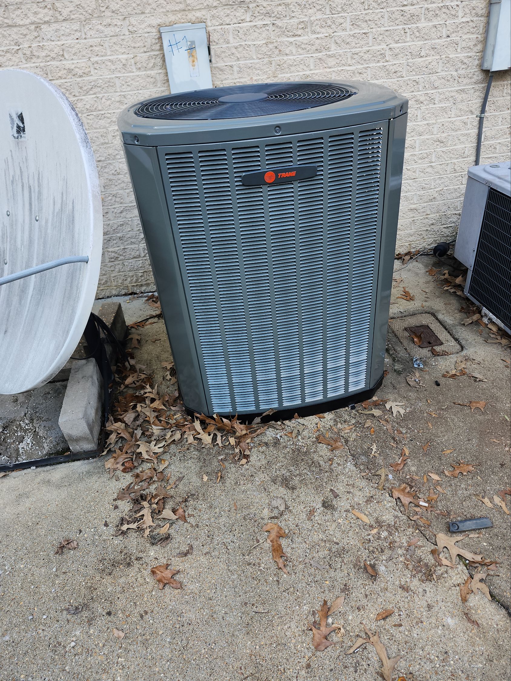  trane heatpump install